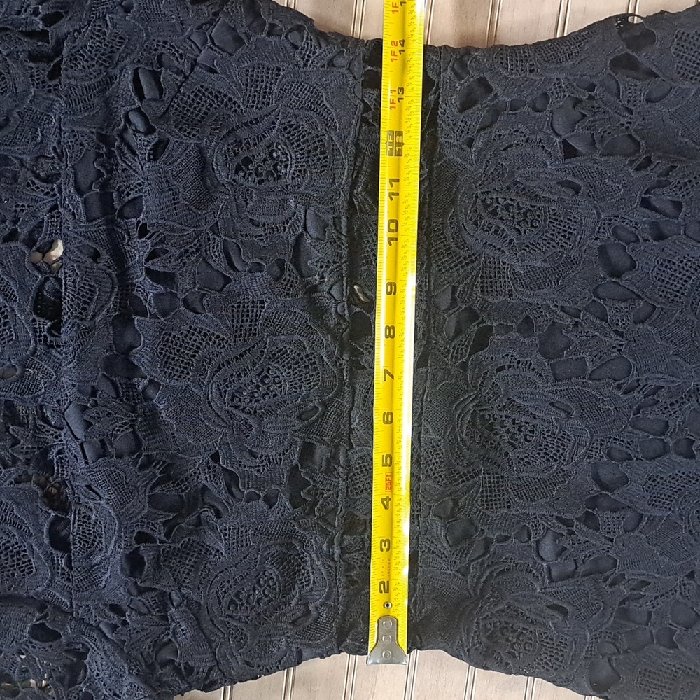 NWOT Lace Lulus A Fine Romance Black  Sheath Cocktail Dress Formal Slim Sexy - Picture 14 of 15